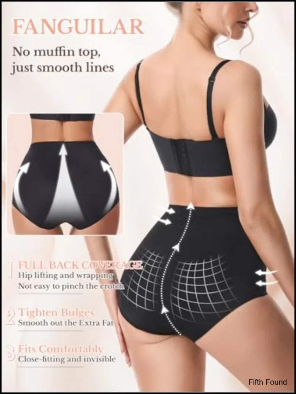 Tummy Control Shapewear Panty Girdle Seamless Mid Waist Thong Compression